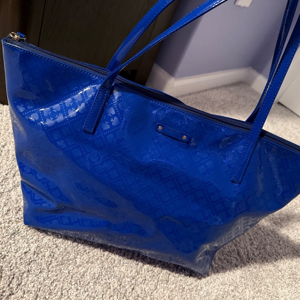 Kate Spade Shiny Blue Tote Bag